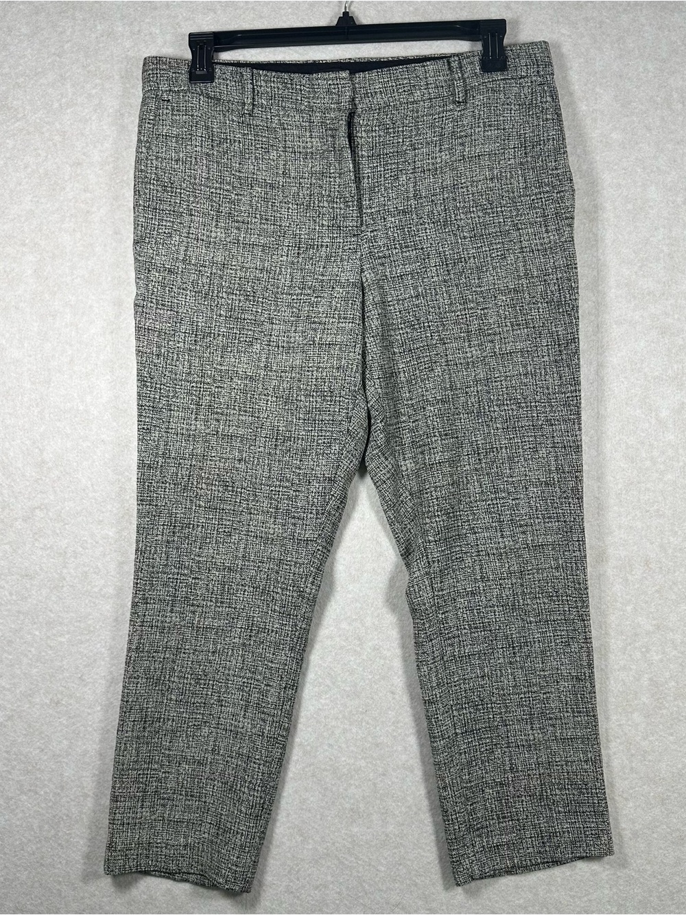 Ann Taylor’s Women’s Trousers Size 12 Black and Cream Crosshatch Pants